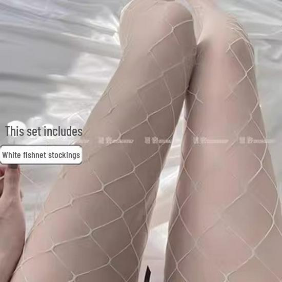 Susheng Sexy Summer Lace Fishnet Over-the-Knee Black Stockings A8