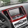 Real Soft Carbon Fiber Sticker For Infiniti G25 2010-2013 G35 2007 2008 G37 2008-2013 LHD RHD Car Central Control Panel Trim