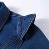 Ensembles décontractés en denim pour femmes, vestes slim à revers et manches bouffantes, pantalons droits taille haute, mode printemps 2025, ensemble 2 pièces pour femme