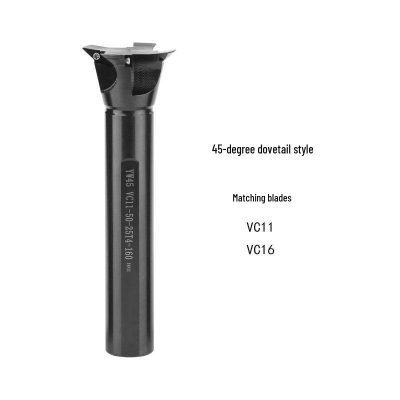 CNC Carbide Dovetail End Mill Holder with Straight Shank – 45°, 55°, 60° Angles