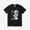 2026 Summer Fashion Short-Sleeved Chinese Dragon Totem Print T-Shirt Round Neck Loose Fit Versatile Men's and Women's Top - M...