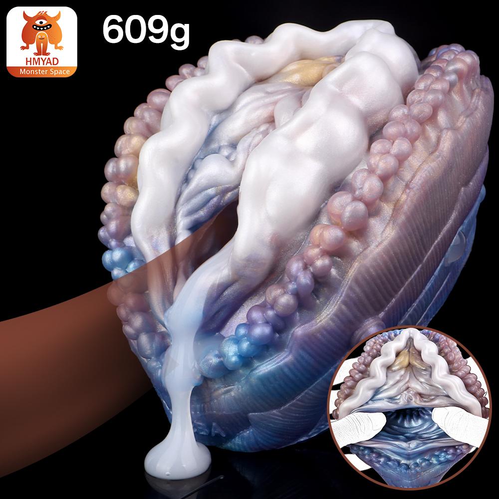 Realistic Abalone Pocket Pussy for Men, Silicone Masturbator with Vaginal Texture, Stroker for Sexual Pleasure & Penis Exercise