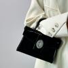 Vintage High-End Patent Leather Motorcycle Small Square Bag for Women 2024 New Trendy Fashion Versatile Shoulder Crossbody Bag
