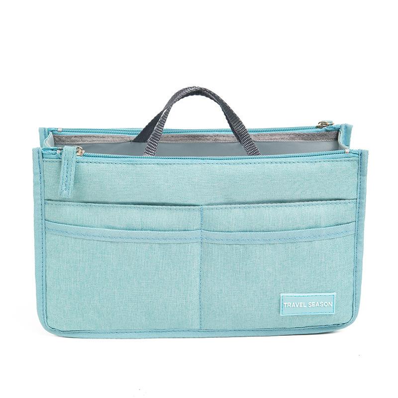 Korean Style Cationic Storage Bag Medium Bag Handheld Double Zipper Makeup Bag Large Capacity Travel Storage Inner Bag