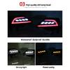 1 Pair Car LED Bumper Reflector Light For Toyota RAV4 2016 2017 2018 2019 Rear Tail Light Fog Light Turn Signal Brake Lamp