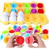 Educational Puzzle Egg Sorter Match Shapes Educational Puzzle