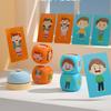 Dressing Wooden Cross Face Changing Game Building Blocks Children Puzzle Toys