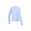 Li Ning Fitness Series Solid Color Quick-Dry Loose Long Sleeve T-Shirt Women Tops Snow-Purple ATLT054-4