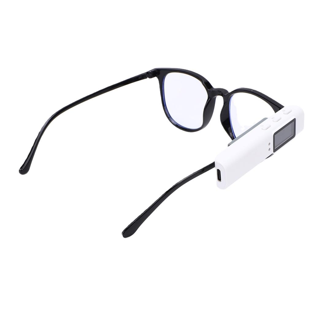 Smart Glasses with Camera HD 2.7K Video WiFi Wearable Recorder for Men Women Outdoor Activities Cycling Hiking White