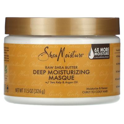 Raw Shea Butter, Deep Treatment Mask, with Algae and Argan Oil, 326G(11.5Oz)