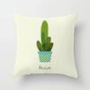 Office Chair Cushion Cover Creative Cartoon Cactus Print Pillow Cover Fashionable Luxury Home Decoration