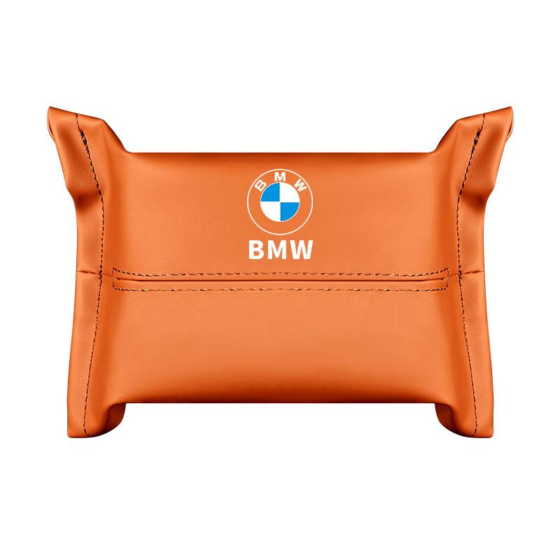 Sticker Car Tissue box Leather Paper Tissue Storage Box For BMW M X5 X6 F30 F34 F10 F20 G20 G30 G01 G02 G05 F15 F16 3 5 7 Series GX6