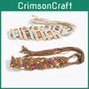 Bohemian Beaded Waist Rope With Tie Closure For Artistic Casual Fashion Ladies