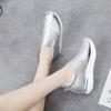 Cross-level large size 2025 summer new women's casual single shoes loafers muffin bottom inner height increase hot diamond foreign trade women's shoes