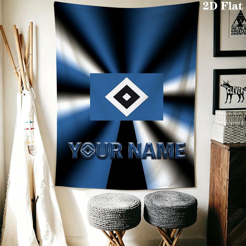 Name Custom Hsv Bilder Logo Wall Tapestry Aesthetic Wall Hanging Printed Fabric Blanket Decorative Tapestries for Bedroom Living Room Home Decor