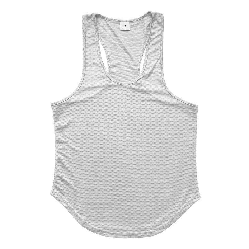 Men'S Summer New Style Men'S Thin Breathable Sports Fitness Sleeveless Knitted Shirt Casual Loose Knitted Tank Top