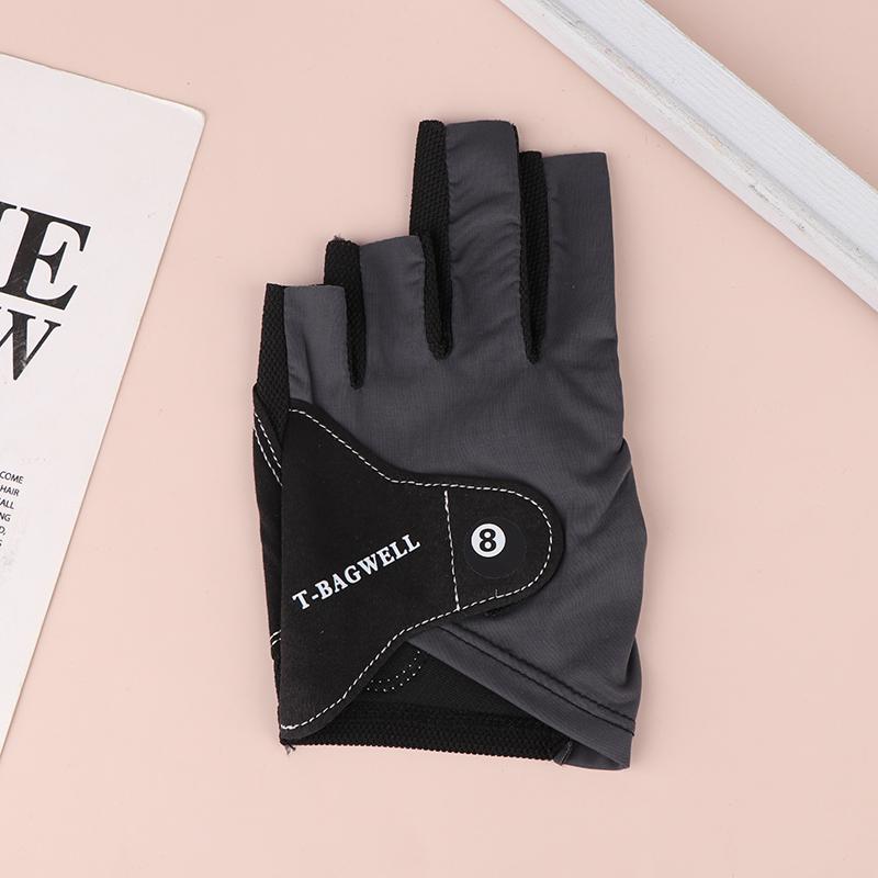 One-Piece Professional Billiards Gloves With Three-Finger Left-Hand Men'S Ice Silk Breathable Professional Billiards Gloves