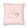 Cute Anime Pink Pig Kwaii Cartoon Square Pillowcase Pillow Cover Cushion Throw Pillow for Home Sofa Living Room