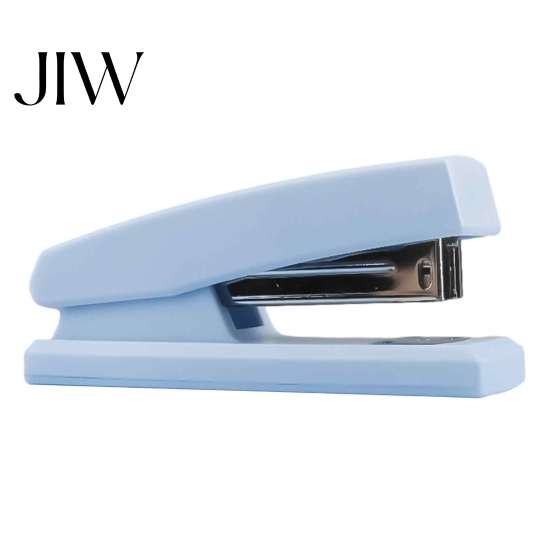 School Supplies Mini Stapler, with Ergonomic Curved Design, Handheld Morandi Color Desktop Gadget for Work Efficiency Office Home And Use Easy