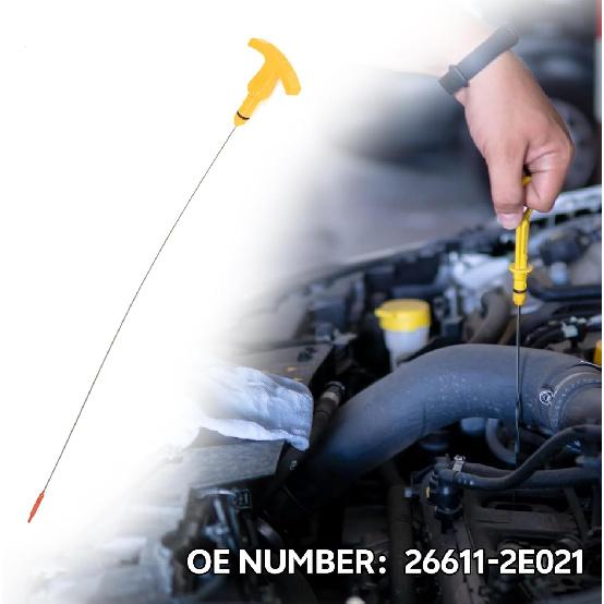 26611-2E021 Oil Dipstick 266112E021 for Hyundai Elantra 2011-2018 Tucson Sonata & for Kia Forte Optima Soul Engine Oil Level Dipstick