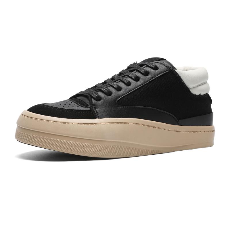 Youth Fashion Single Shoes Tenis Baixo Mens Sport Shoes Spring Design Thick Bottom Trendy Brand Casual Bread Office White Shoes