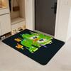 app D-Duolingo Floor Mat Flannel Door Mat Non-Slip Absorbent Washable Indoor Home Rug