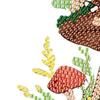 Round Diamonds Painting Desktop Decorations Mushroom House Diamond Painting Desktop Ornaments Kit for Home Office Desktop Decor