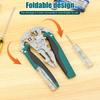 Multifunctional Wire Stripper Electrical Pliers Non-Slip Foldable Wire Stripping Pliers Comfortable Wiring Cable Pliers