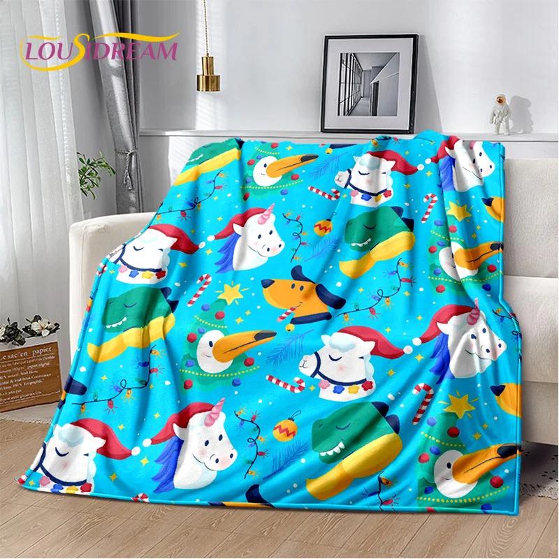 HD Unicorn Cartoon Cute 3D Dream Girl Blanket,Soft Throw Blanket for Home Bedroom Bed Sofa Picnic Travel Office Cover Child Gift