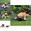 Pug Resin Figure Animal Decor For Travel Car Decor And Collectors Gift
