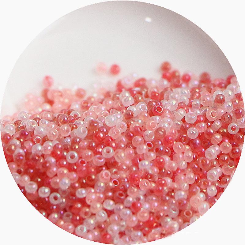 2mm Irisierende Glas-Samenperlen: Cremige Wolke für DIY Schmuck & Armbänder