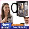 Funny 325ml Coffee Mug Toolbox Design Ceramic Mechanic Water Cup Sturdy Wrench Pattern Mechanic Mug Auto/Car Mechanic Gift