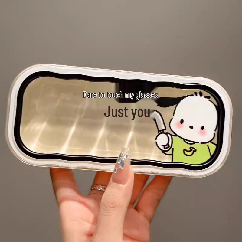 Transparent Kids' Eyeglass Case - Portable, Cute, Anti-Pressure & Anti-Fall for Myopia Glasses or Sunglasses.