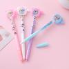 12 Pcs Cute Blue-Barrel Cat Quicksand Ballpoint Pen, Double Sequins Sparkly Writing Pen, Student Daily Writing, Stationery Gifts Office Supplies