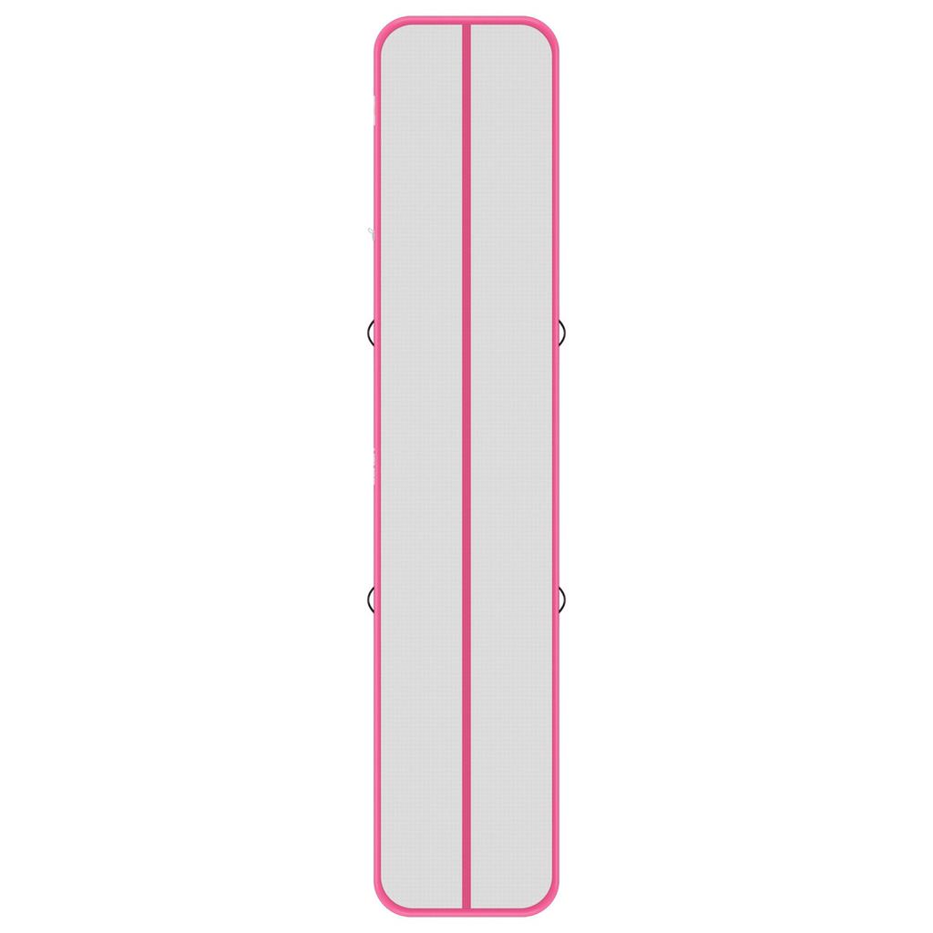 VEVOR Tapis Aérien Gonflable de Gymnastique 5m Tapis d'Entraînement avec Pompe Électrique, Épais de 10 cm Piste de Tumbling Robuste