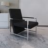 Fauteuil avec pieds chromés  Similicuir
