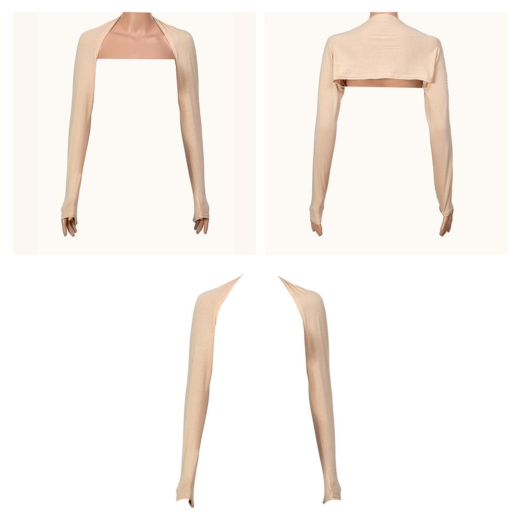 Damen-Schal/Wickeltuch für Outdoor-Aktivitäten, Alltag, Shopping, Schulterärmel, atmungsaktiv, sonnenabweisend