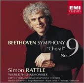 CD RATTLE SIMON  Beethoven Symphony No. 9 Chorus TOCE55505  2002 Japan Classical Used