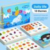Cartoon Durable 10 Pages Tear Book Noise-Proof Quiet Books Hand-tear Book Early Learning Learning Educational