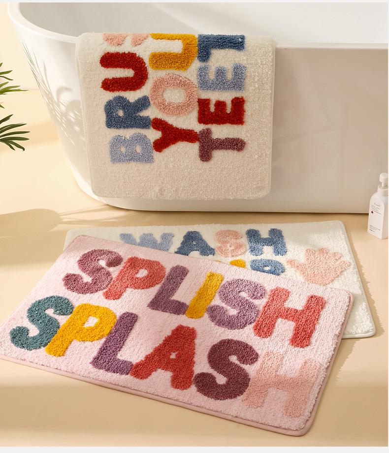 Thick Absorbent Anti-Slip Bathroom Door Mat
