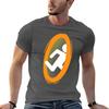 Portal 2 Videospiel Lustiges Oranges Teleport-T-Shirt Minimalistisches Schlichtes Rundhals-T-Shirt