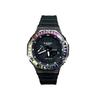 Customized Watch Modified Series Black Warrior Full Diamond Case Black Rainbow Baguette Diamond Rainbow GA2100-7A(Watch6-GaiZhuang-HeiCaiHong)