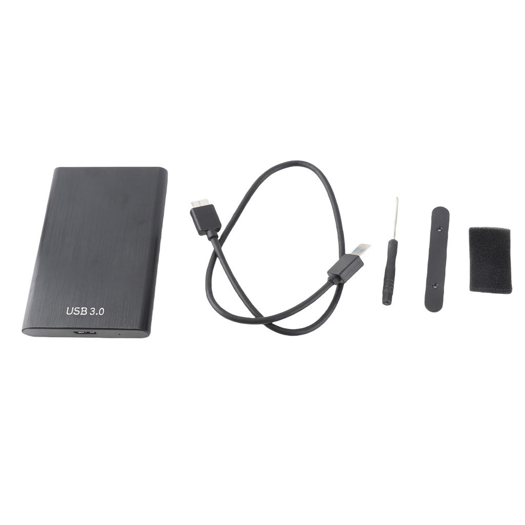 2.5-Inch SATA USB 3.0 Laptop 7-9.5MM Hard Drive SSD Enclosure External Laptop Disk Case(Black) (Not