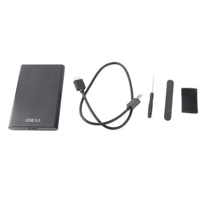 2,5-palcové SATA USB 3.0 puzdro pre externý pevný disk alebo SSD pre notebook (7-9,5 mm)(čierna) (nie