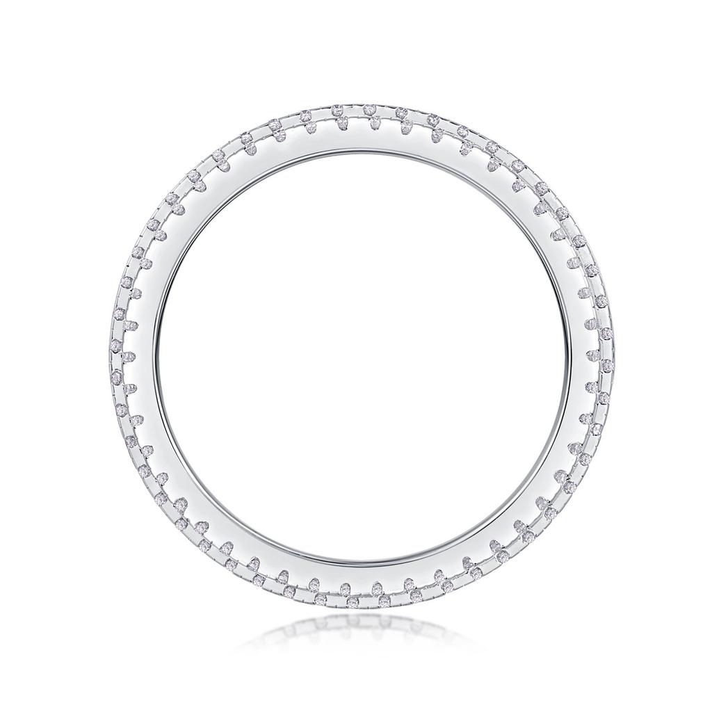 S925 Silver Movement Ring Moissanite Ring