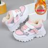 Autumn Winter Cotton Padded Girls Sports Shoes Boys Leather Soft Sole Casual Warm Dad Shoes for Big Kids