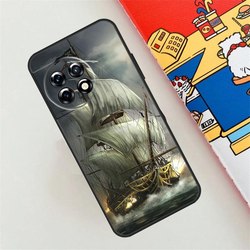 Sailing Pirate Ship Boat Case For OnePlus 12 12R 11 9 10 Pro 10T 8T 10R 9R Nord CE 2 3 4 Lite N10 N20 N200 N30 Cover