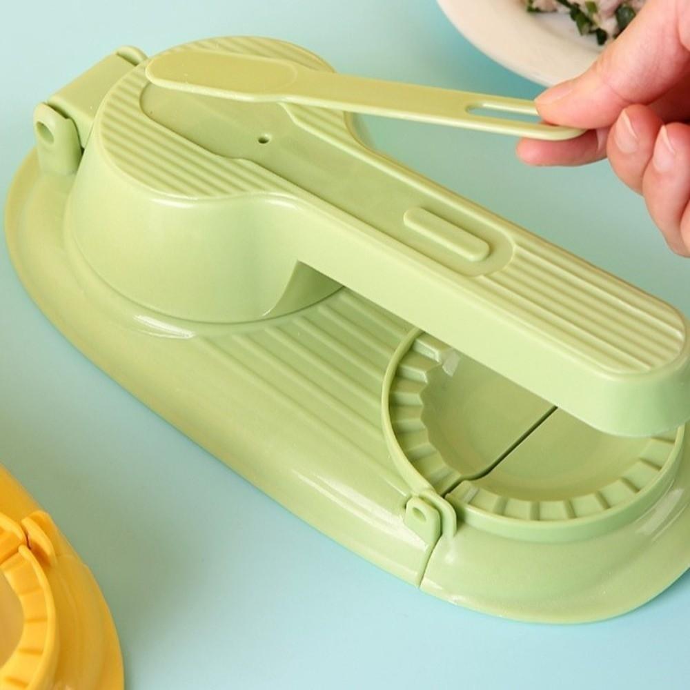 2PCS Efficient 2 in 1 Dumpling Maker Plastic Dumpling Skin Maker Dumpling Wrapper Mold  Cooking