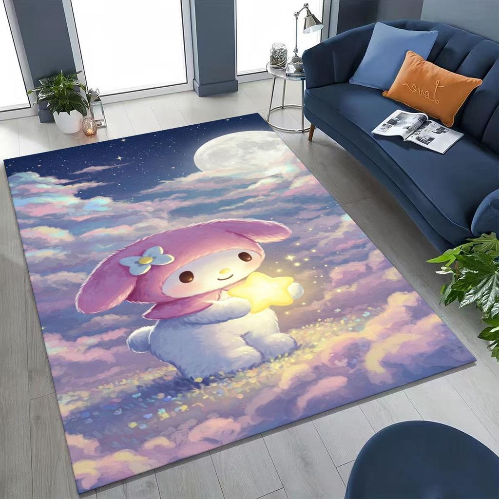 27 Style Cute My Melody Sanrio Rug for Bedroom Living Room Sofa Home Doormat Decor, Large Kids Play Non-slip Floor Mat Gift