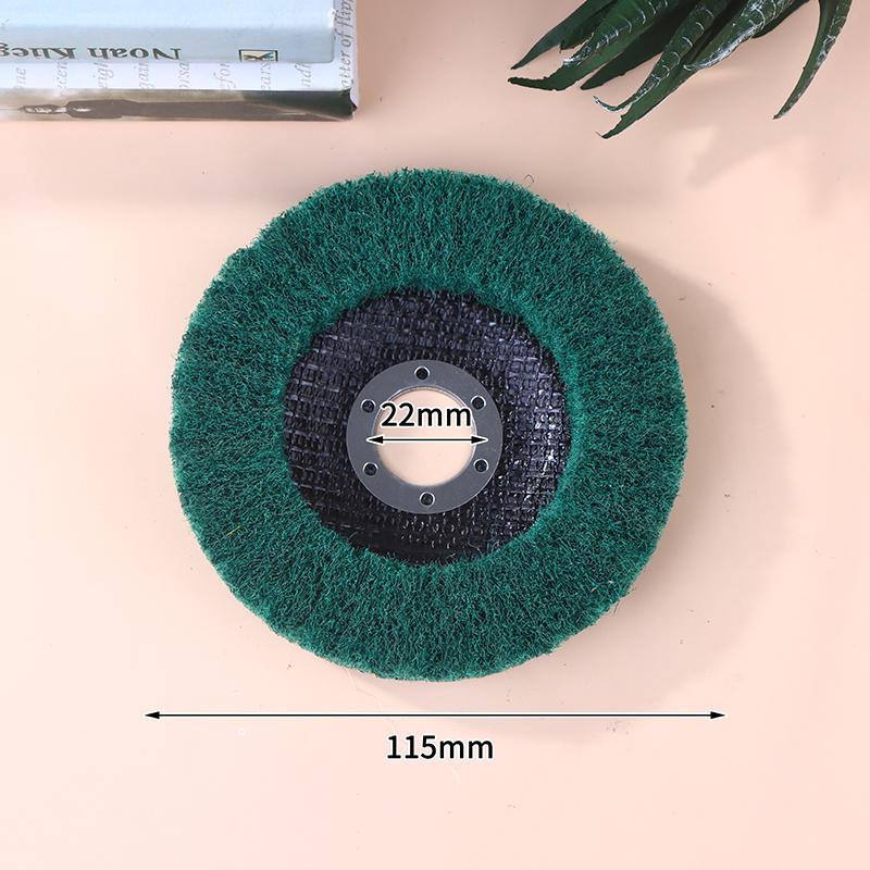 100/115/125mm Grinding Wheel For Angle Grinder Nylon Fiber Flap Polishing Wheel Disc 5 Inch Non-Woven Grinding Wheel Metal Wood